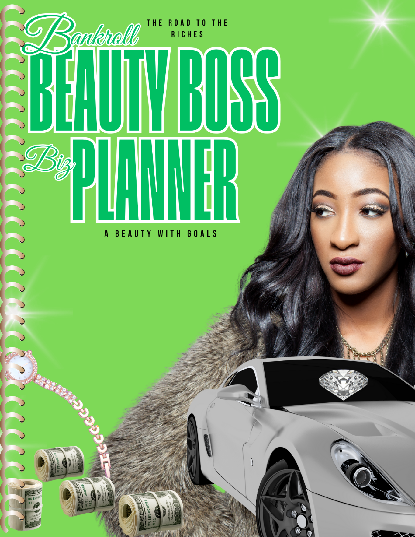 Download instantly this dynamic planner for female entrepreneurs.  Best-selling planner for women!Small business digital planner.  Best business planner for women. Download or printable streamlined planner that means business.  Simply gorgeous for all the gorgeous women who love money and who love making bankroll deposits! Perfect for goal setting, saving and budgeting.  